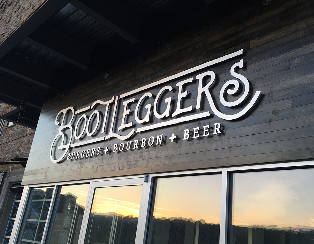 Bootleggers — In-store and venue environmental graphics and wayfinding for Bootleggers.
