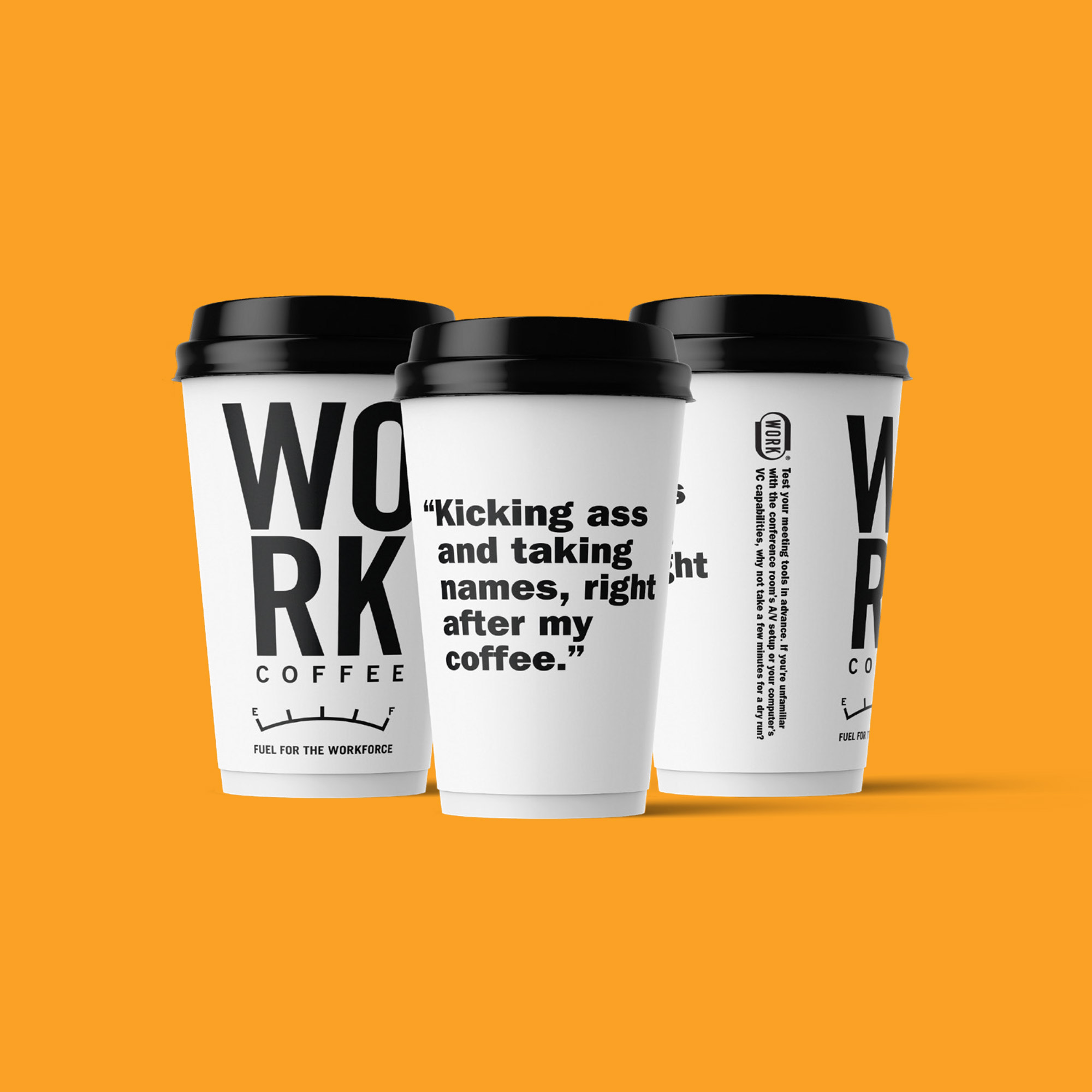 WORK Coffee cups