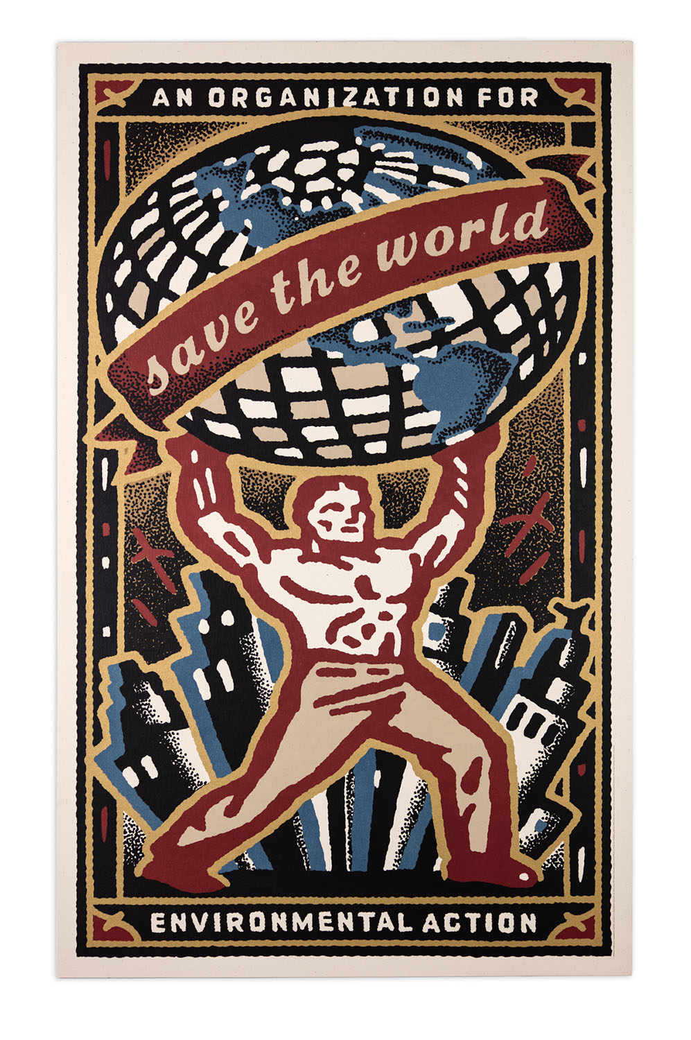 Save The World — Advocacy work built for attention outside traditional print placements.