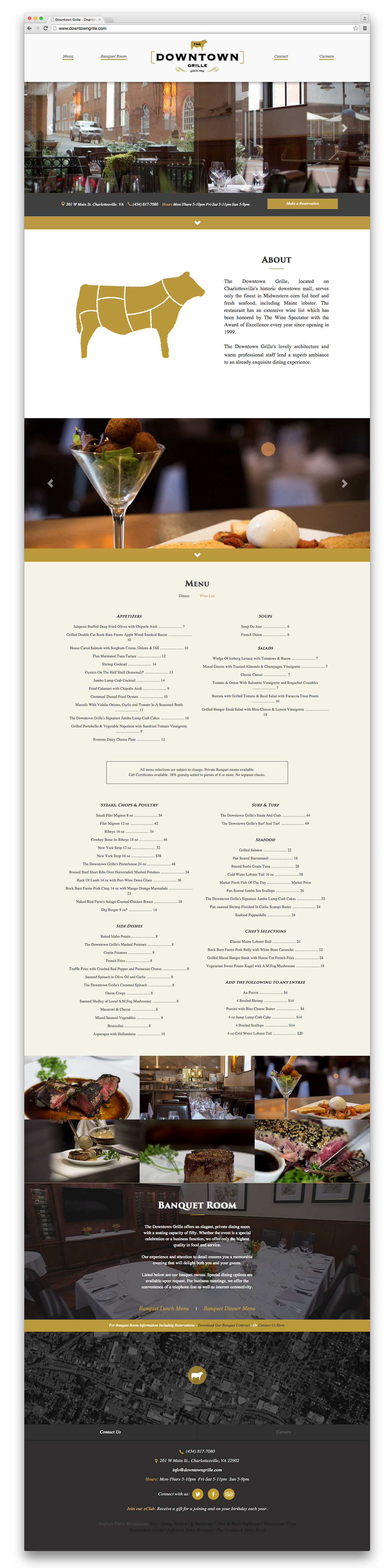 Downtown Grill — Website and digital presence for Downtown Grill.
