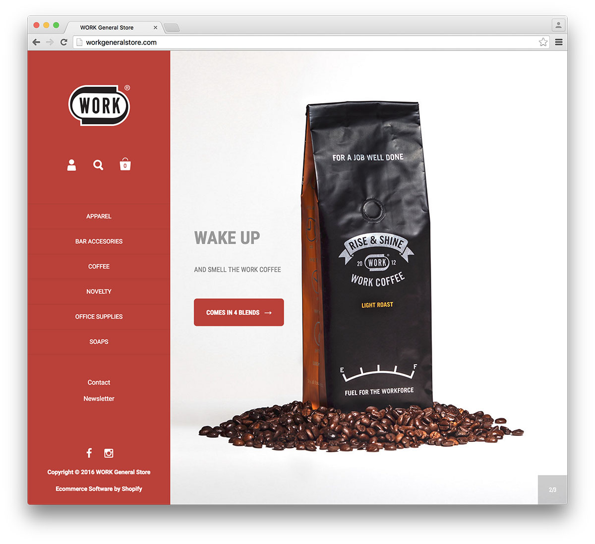 WORK General Store — E-commerce and brand site for WORK General Store.